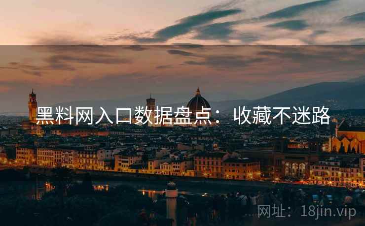 黑料网入口数据盘点：收藏不迷路